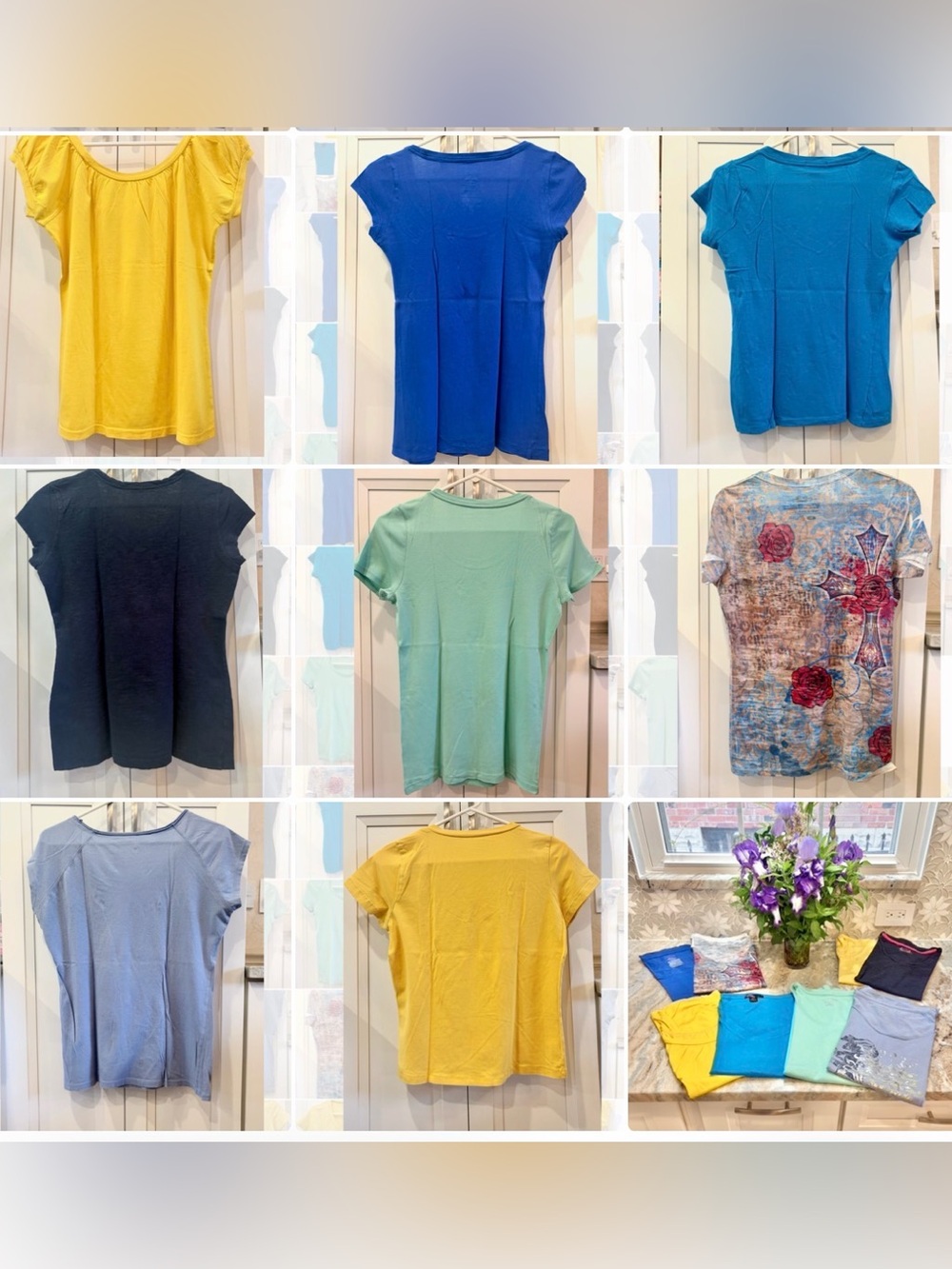 8-Pack, Women’s Short Sleeve Tops - Picture 10 of 10